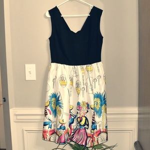 NWT Festival Fit and Flare Dress Large